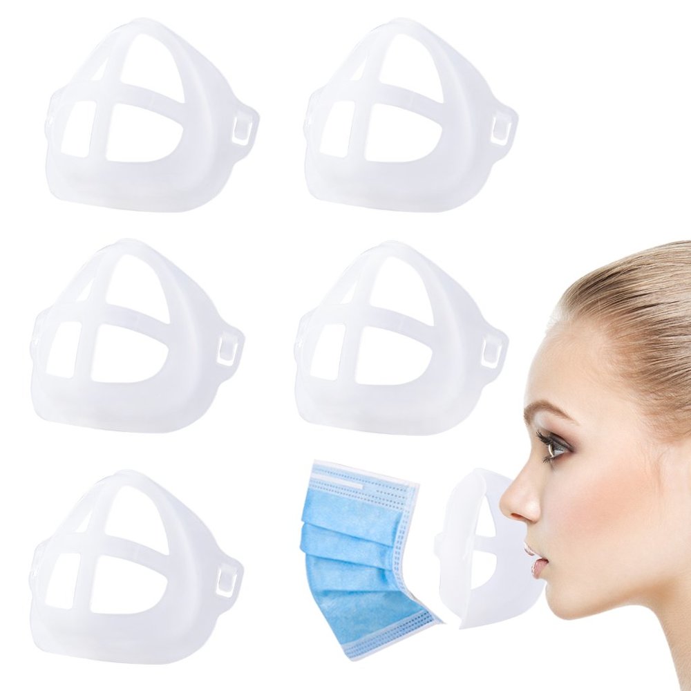3D Face Mask Bracket for Adults - Set of 5 - Picture 1 of 6